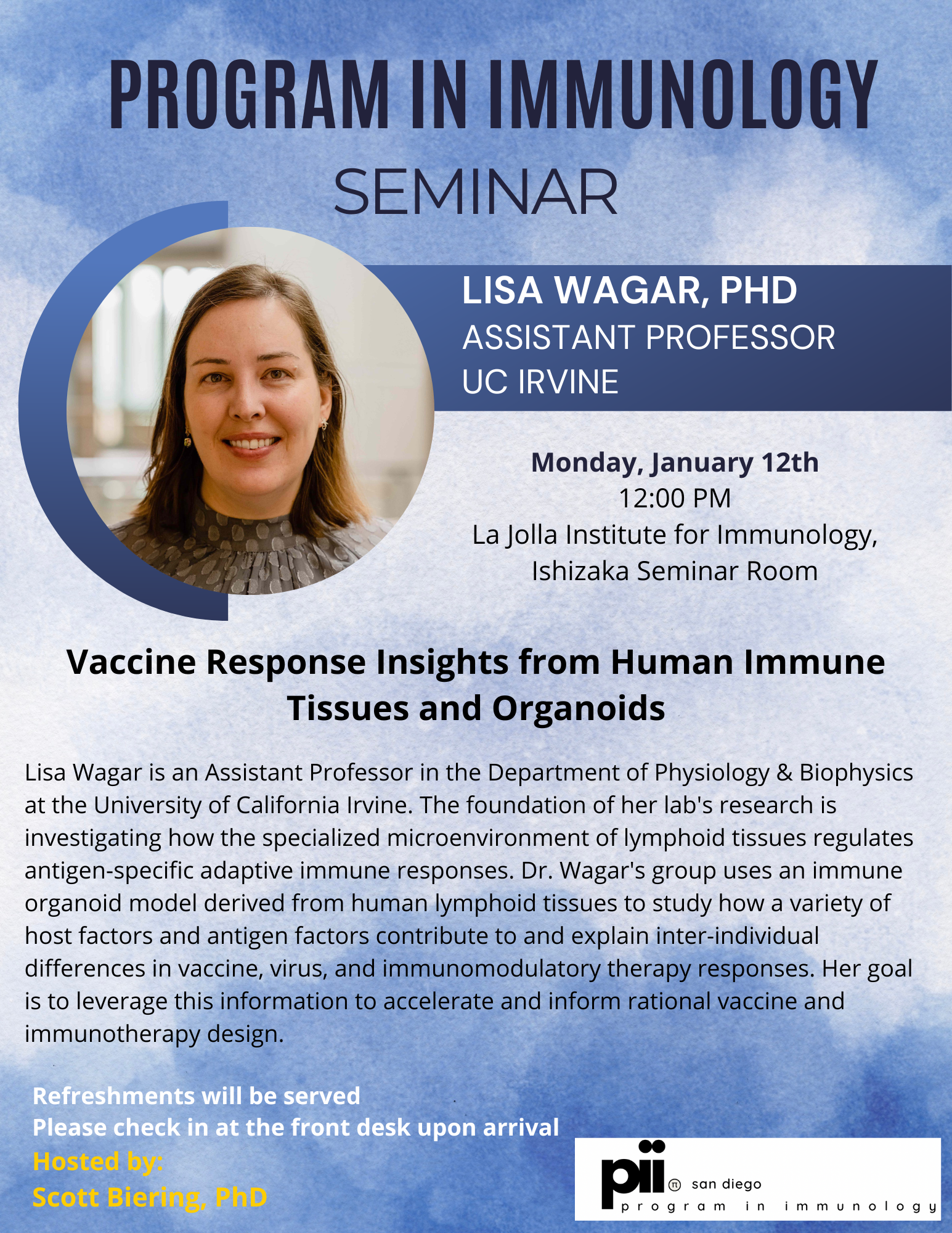 Lisa Wagar Seminar Flyer